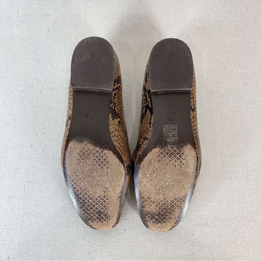 Tory Burch~Women’s “Roccia” Python Gemini‎ Link Leather Loafers/Flats~Sz 10.5 - Picture 9 of 13